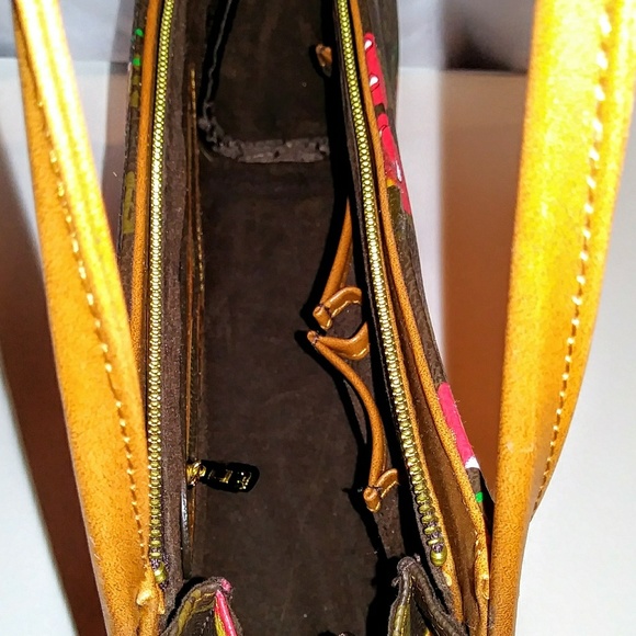 AD handbag, Brown and Tan with Smiling Cherries - Picture 6 of 6